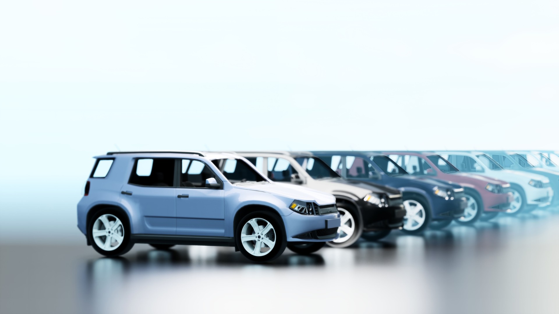 SUV car. Studio shot.